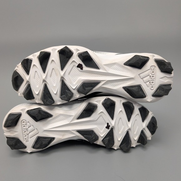 Adidas Icon 7 Bounce Baseball Mens Cleats Size 4 Black White S23919 - Picture 11 of 12